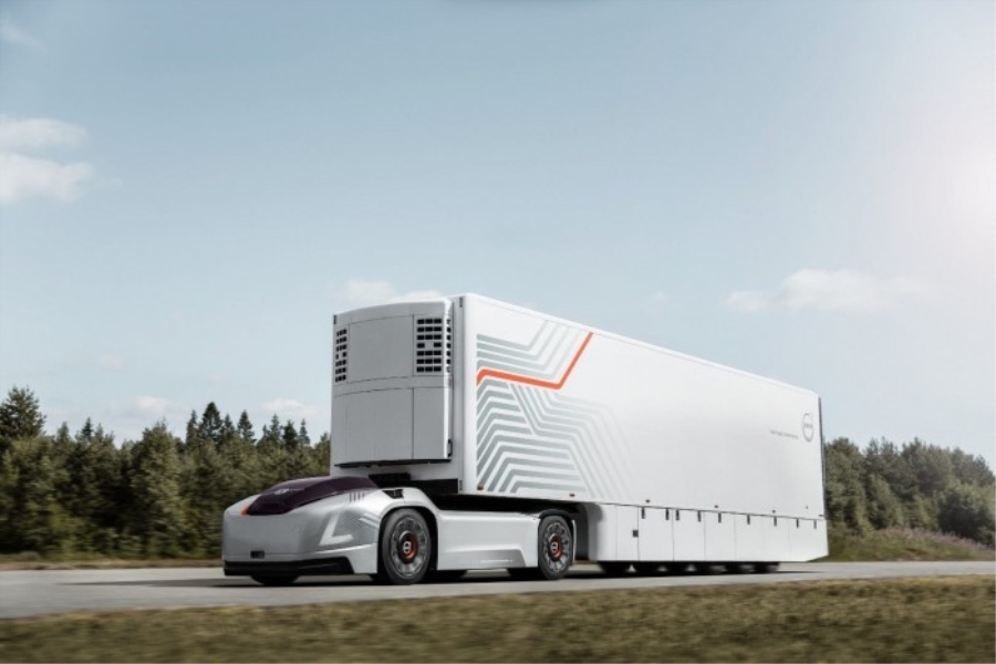 沃尔沃发布电动汽车Vera概念图  用于货物运输