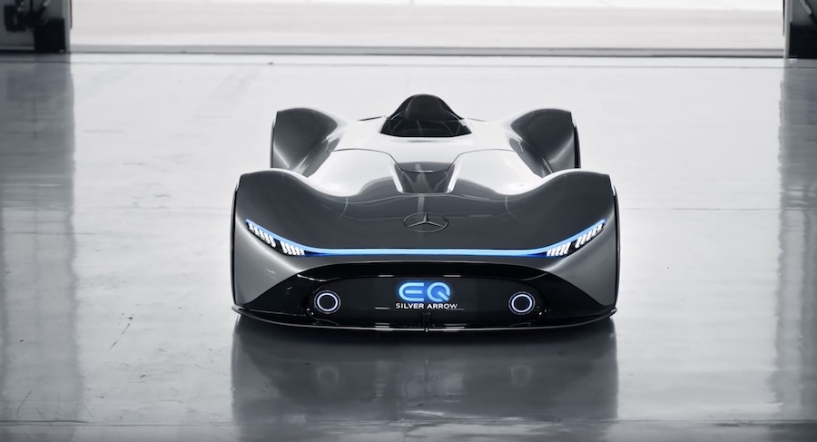 奔驰发布EQ Silver Arrow概念车视频 续航400km