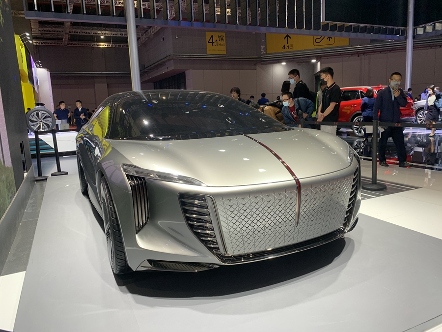 2021上海车展：红旗EV-Concept概念车正式亮相