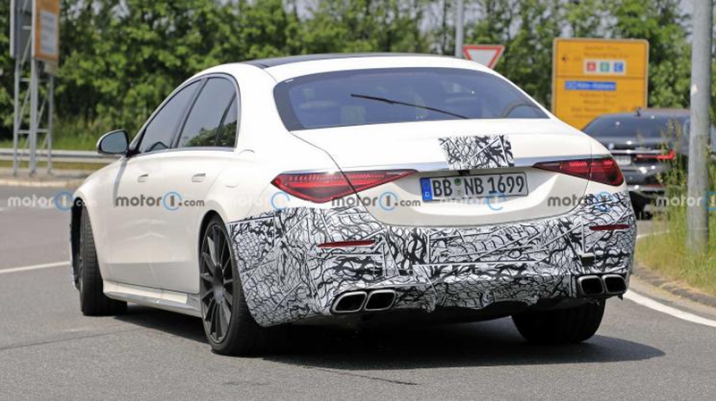 4.0T、V8发动机、还能来点电 梅赛德斯-AMG S 63e低伪装谍照曝光