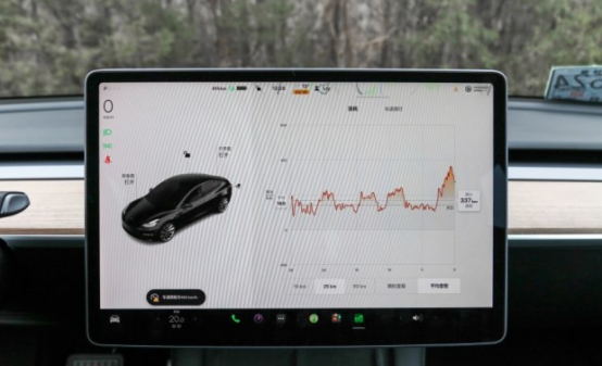 特斯拉升级表显剩余里程算法 提高信息准确性