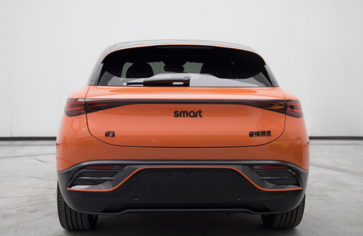 定位纯电紧凑型轿跑SUV smart精灵#3官方谍照发布 