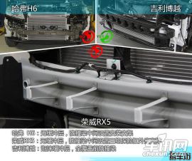 H6/RX5/博越拆解对比