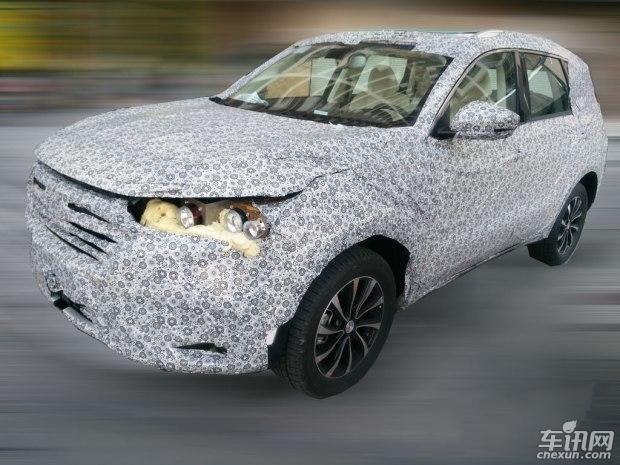 众泰全新SUV车型谍照曝光 或为中型7座SUV