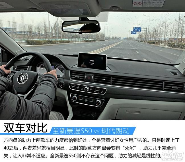 全新景逸S50对比现代朗动 伯仲之间的竞争