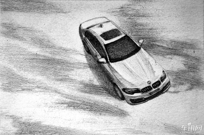 绘画在宝马全新BMW 5系Li上海车展前的想象