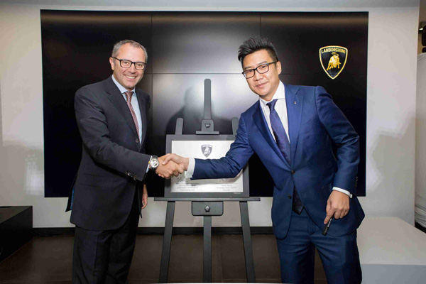 兰博基尼香港全新展厅于湾仔星街隆重开幕