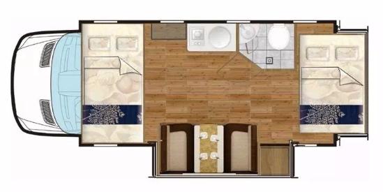 宇通依维柯C型房车 双拓展大空间活动舱