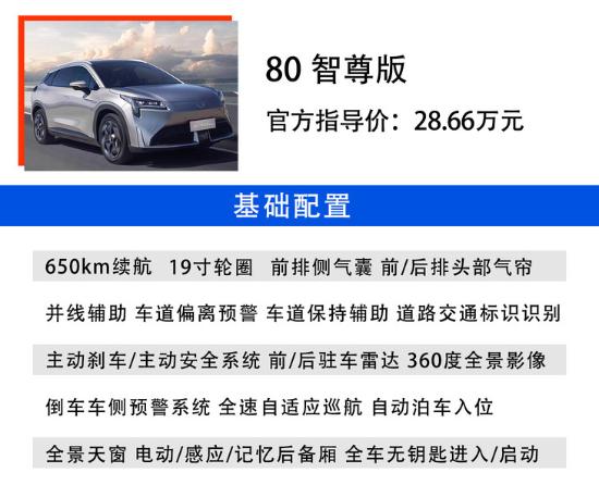 广汽埃安AION LX Plus购车手册：80智尊版/80D旗舰版最为推荐