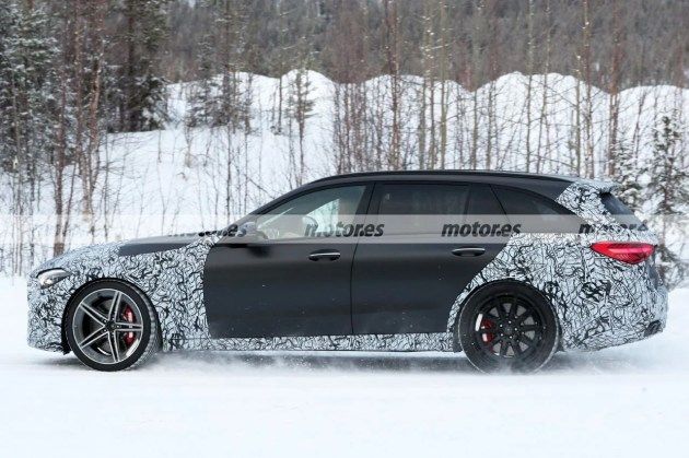 有望今年年内首秀 全新梅赛德斯-AMG C 63 Estate谍照曝光 