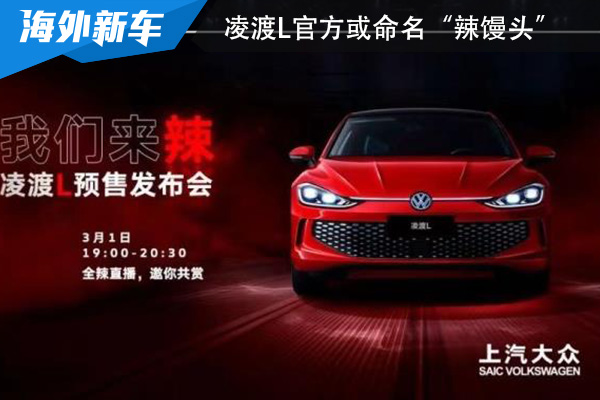 将于3月下旬正式上市 凌渡L官方或命名“辣馒头”