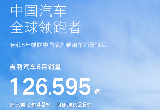 国产“七巨头”上半年销量出炉：比亚迪夺冠，吉利只排第三？