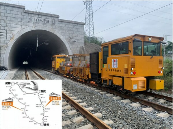 搭载 2 套 FPT N67 TE2F 发动机的 Mecno Service 10 头轨道打磨车