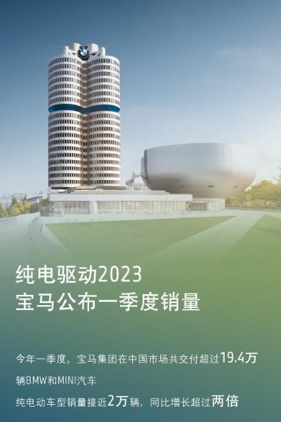 一季度销量同比增长超两倍，宝马纯电动车型成为增长主要驱动力