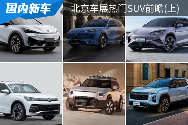 新能源車占據絕對主力，2024北京車展熱門SUV前瞻(上)