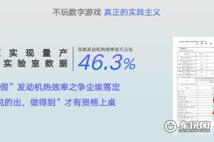 荣威DMH高效混动专用发动机热效率突破至46.3%
