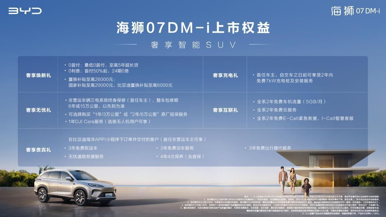 全新中大型SUV海狮07DM-i正式上市16.98万起