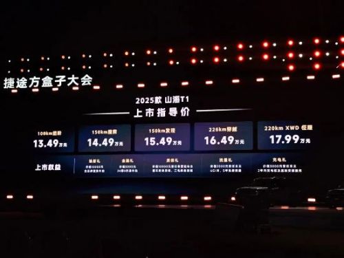 售价下探配置升级，新增加四驱版车型    