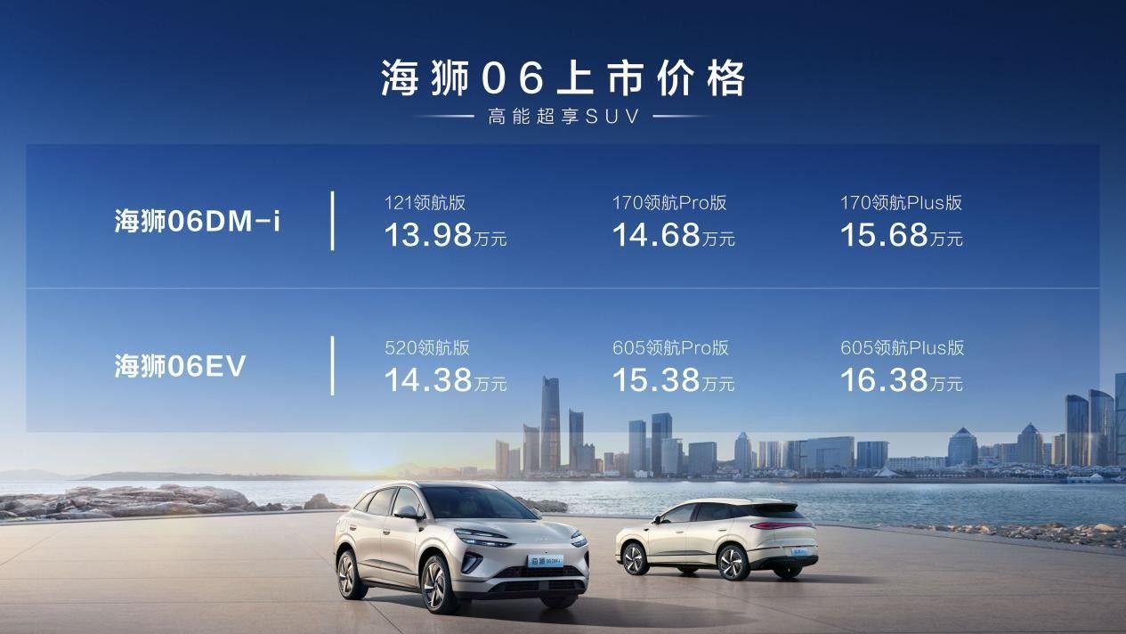 高能超享SUV，比亚迪海狮06广州区域上市 售价13.98万-16.38万