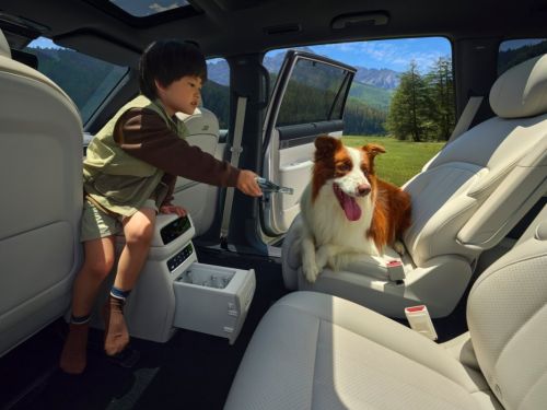 宽适布局+一体式气帘2026款东风奕派008六座车家庭出行舒适又安心