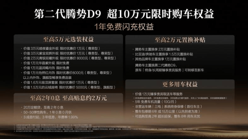 第二代腾势D9带来九大新迭代 上市价35.98万起