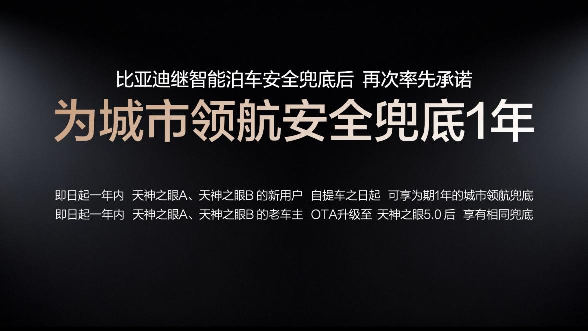 为什么只有比亚迪敢为城市领航兜底？