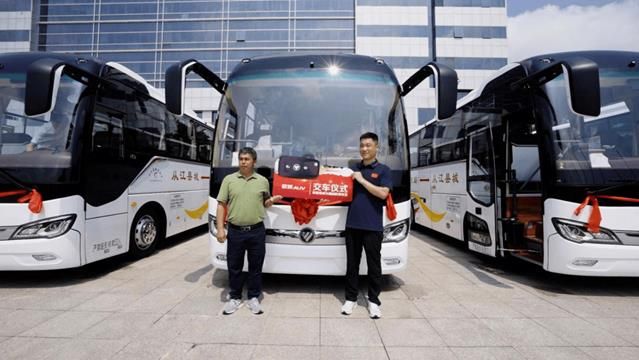 福田欧辉纯电客车交付黔通侗乡汽运助力从江县开启城乡客运新篇章