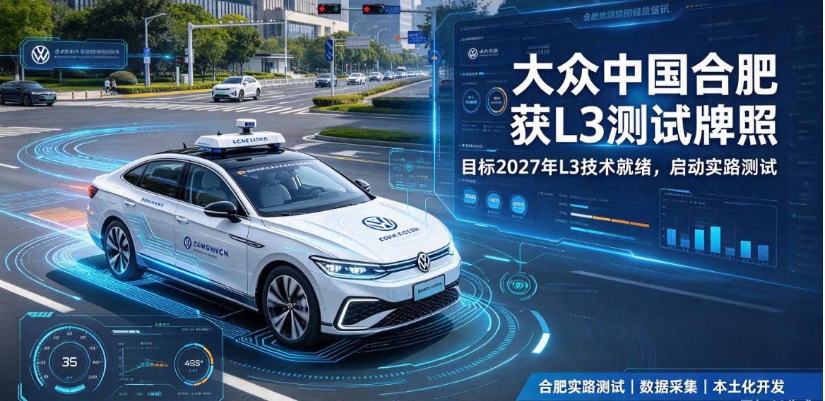 智驾新动态:小鹏获广州 L4 示范运营资格 大众启动 L3 路测