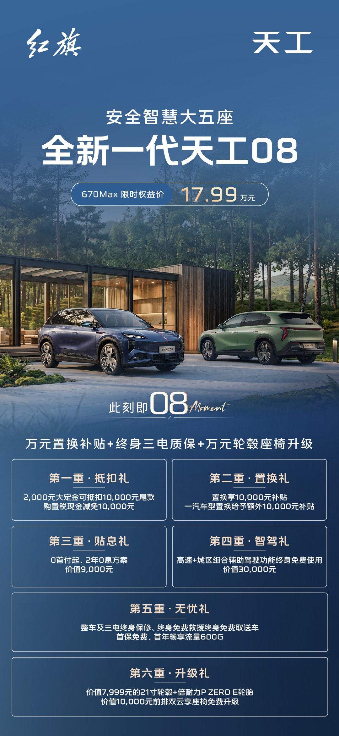 全新一代天工08 670 Max上市，限时价17.99万元