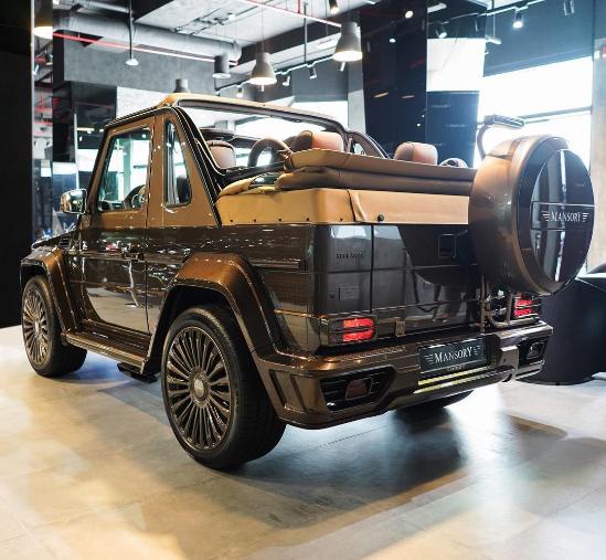 mansory迈沙锐定制奔驰敞篷g系棕色全车碳纤维