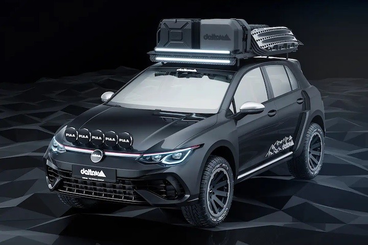 country 跨界车delta 4x4 高尔夫 r 拥有存在感极强,形似 wrc 拉力